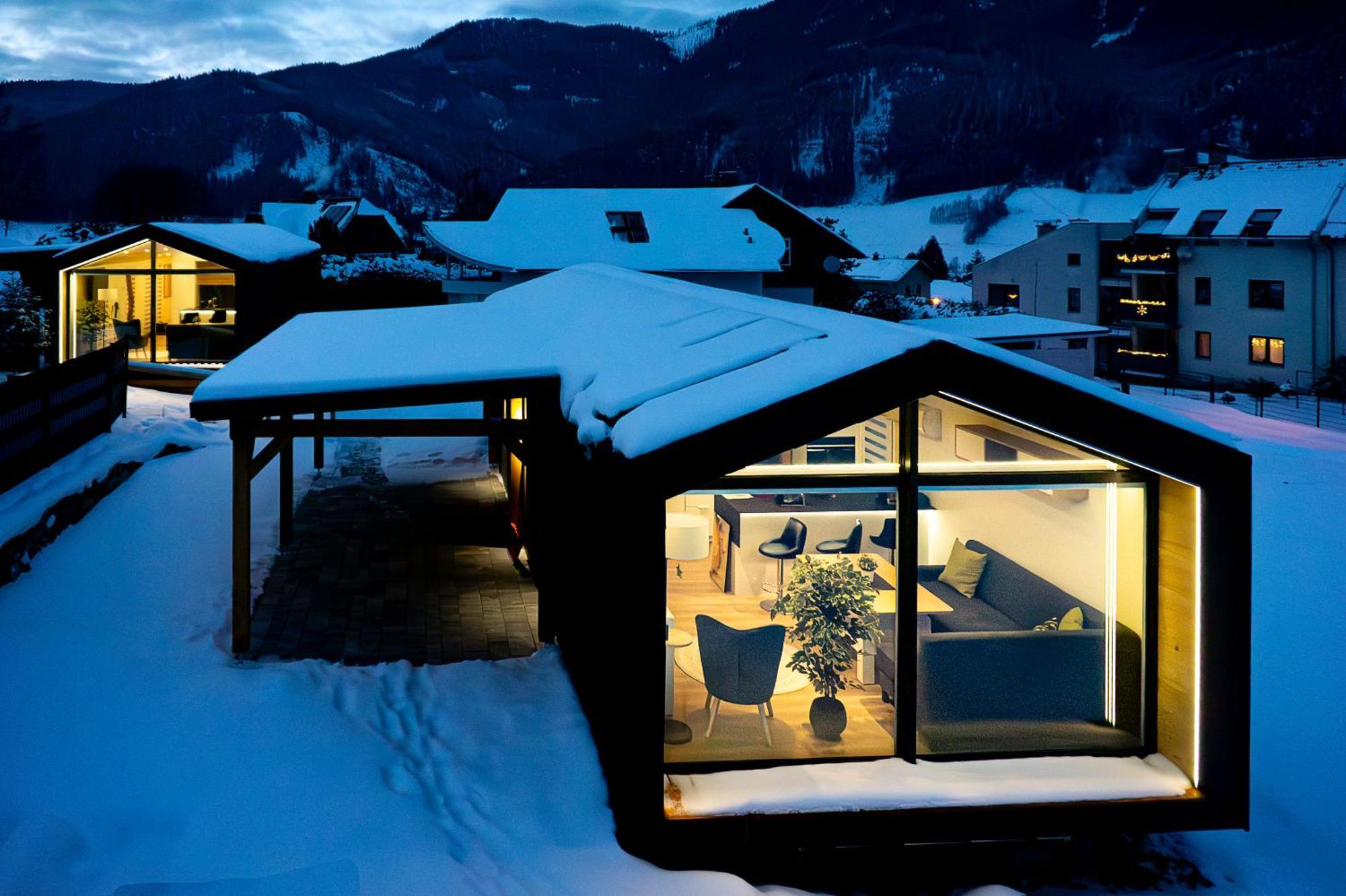 Chalet Stuhleckblick-Ferienhaus Direkt An Der Piste Und Mit Eigener Sauna ชปิทาล อัม เซมเมอริง ภายนอก รูปภาพ